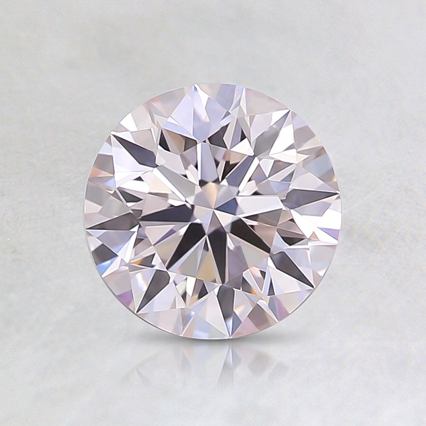 0.91 Ct. Fancy Faint Pink Round Lab Grown Diamond