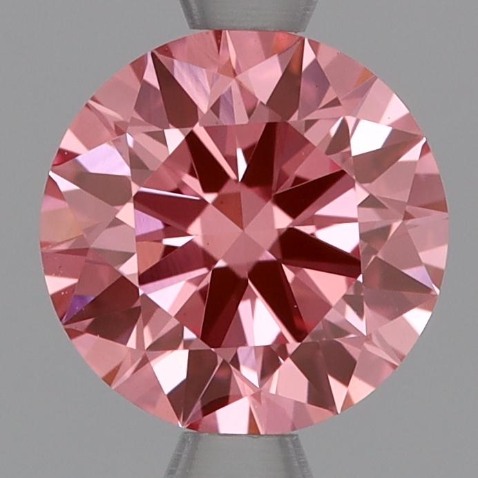 1.06 Ct. Fancy Vivid Pink Round Lab Grown Diamond
