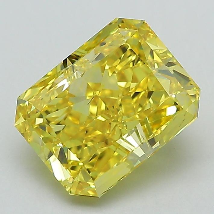 2.05 Ct. Fancy Vivid Yellow Radiant Lab Grown Diamond
