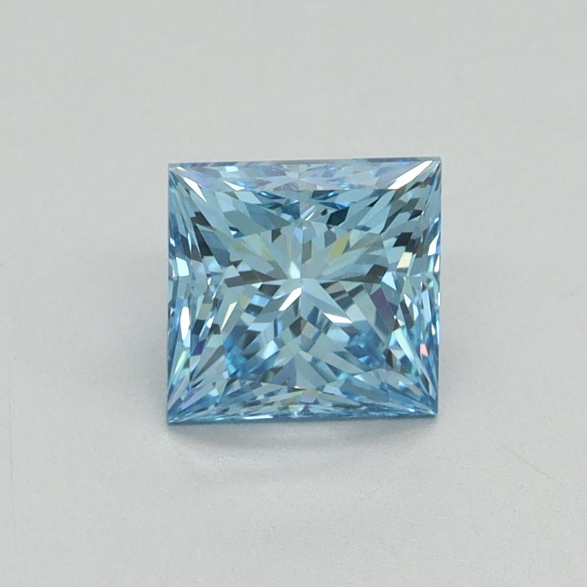 1.15 Ct. Fancy Vivid Blue Princess Lab Grown Diamond