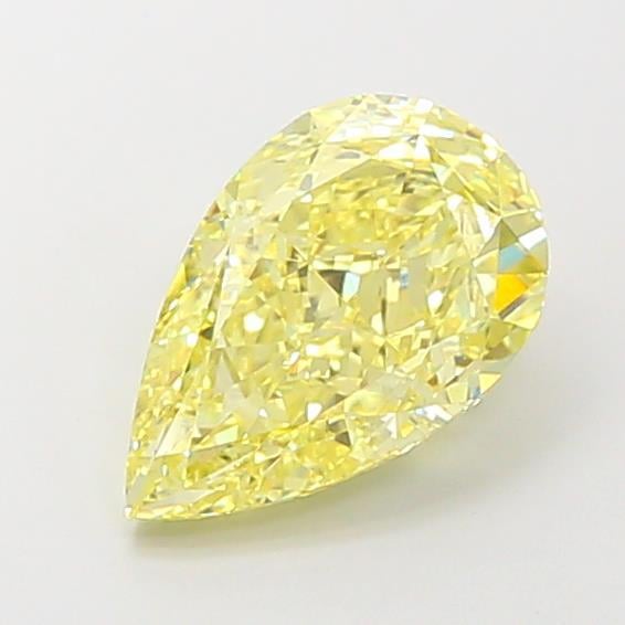 2.91 Ct. Fancy Intense Yellow Pear Lab Grown Diamond