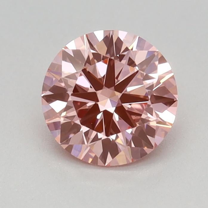 0.59 Ct. Fancy Vivid Pink Round Lab Grown Diamond
