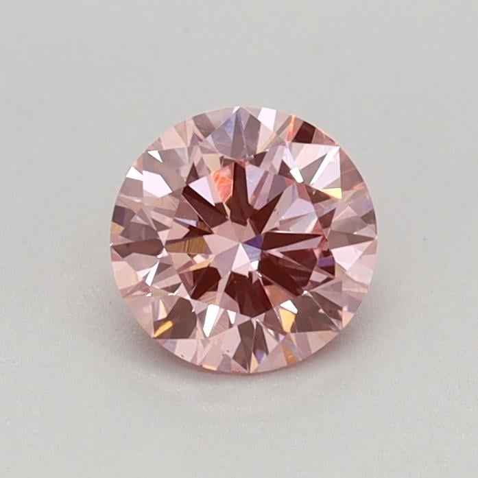 0.37 Ct. Fancy Vivid Pink Round Lab Grown Diamond