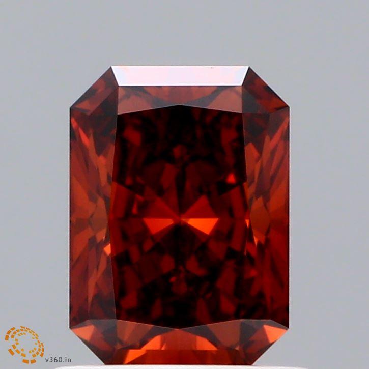 1.01 Ct. Fancy Deep Orange Radiant Lab Grown Diamond