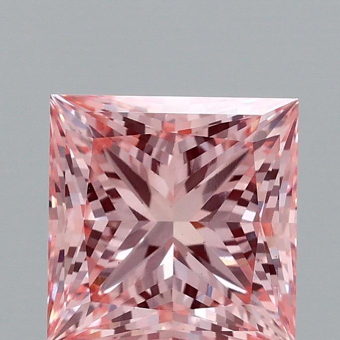 2.02 Ct. Fancy Vivid Pink Princess Lab Grown Diamond