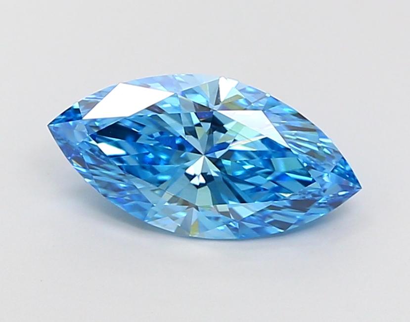 2.01 Ct. Fancy Vivid Blue Marquise Lab Grown Diamond