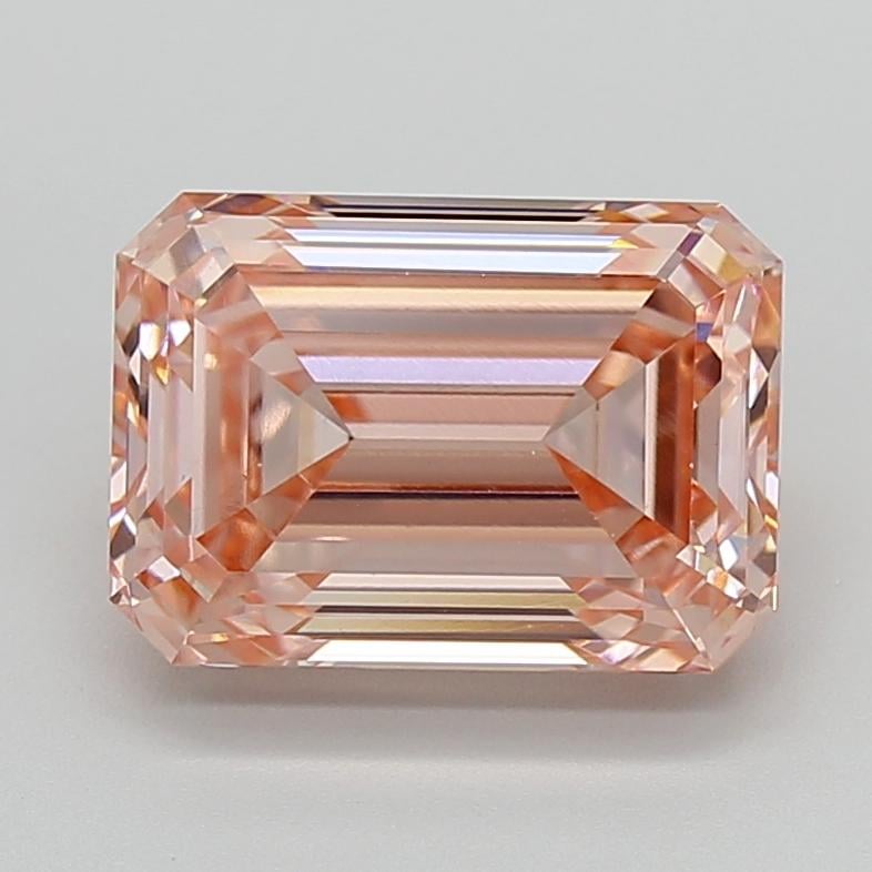 4.07 Ct. Fancy Intense  Pink Emerald Lab Grown Diamond