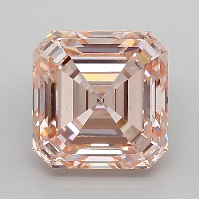 4.00 Ct. Fancy Intense  Pink Asscher Lab Grown Diamond