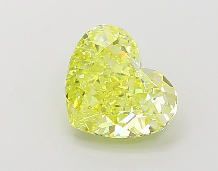 1.54 Ct. Fancy Vivid  Yellow Heart Lab Grown Diamond