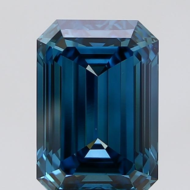 3.59 Ct. Fancy Vivid Blue Emerald Lab Grown Diamond