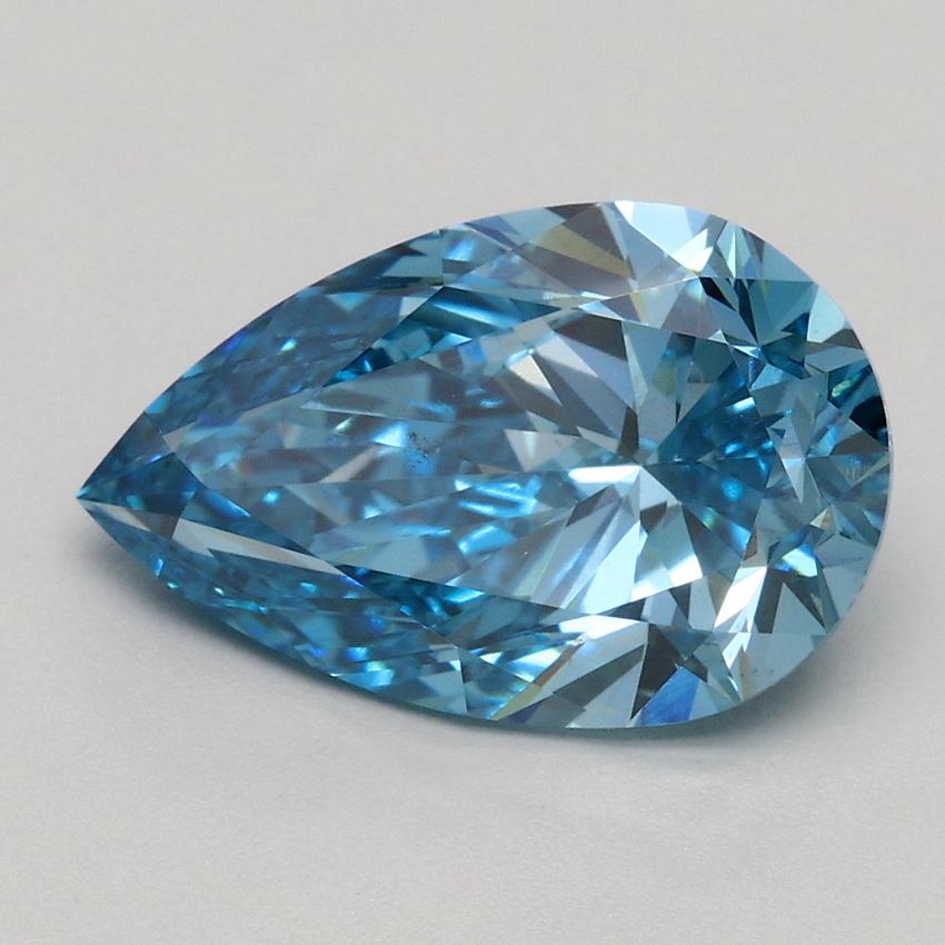 2.23 Ct. Fancy Vivid Blue Pear Lab Grown Diamond