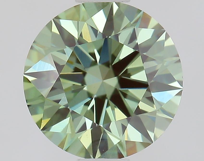 0.9 Ct. Fancy Vivid Pink Round Lab Grown Diamond
