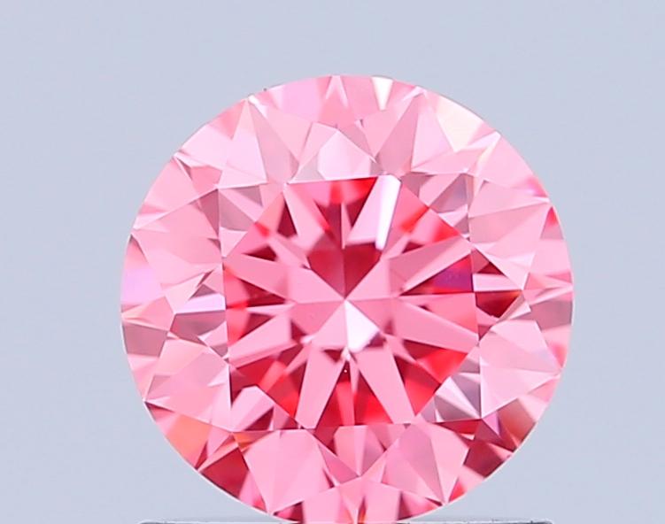 1.00 Ct. Fancy Vivid Pink Round Lab Grown Diamond