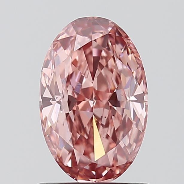 1.09 Ct. Fancy Vivid Pink Oval Lab Grown Diamond