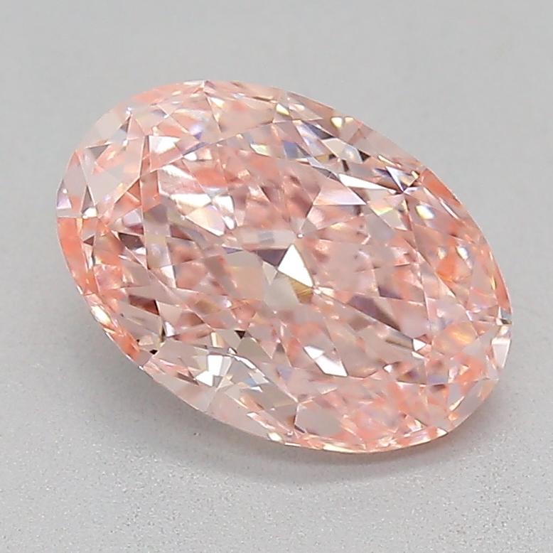 1.10 Ct. Fancy Intense  Pink Oval Lab Grown Diamond