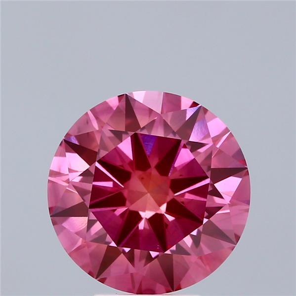 4.0 Ct. Fancy Vivid Pink Round Lab Grown Diamond