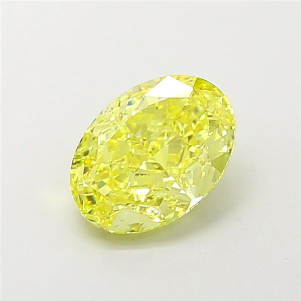 1.76 Ct. Fancy Yellow Oval Lab Grown Diamond