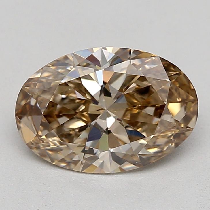 0.73 Ct. Fancy Light  Brown Oval Lab Grown Diamond