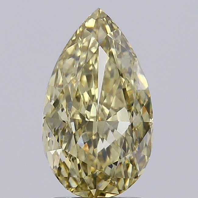 2.31 Ct. Fancy Yellow Pear Lab Grown Diamond