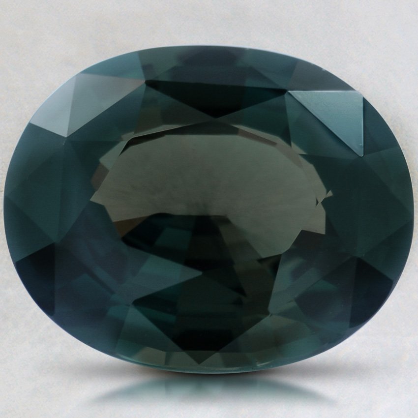 10.5x8.5mm Teal Oval Sapphire