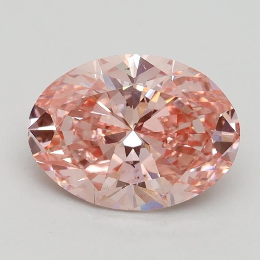 2.00 Ct. Fancy Vivid Pink Oval Lab Grown Diamond