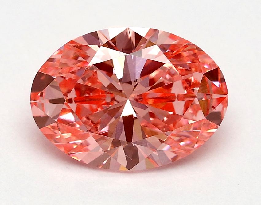 1.59 Ct. Fancy Vivid Pink Oval Lab Grown Diamond