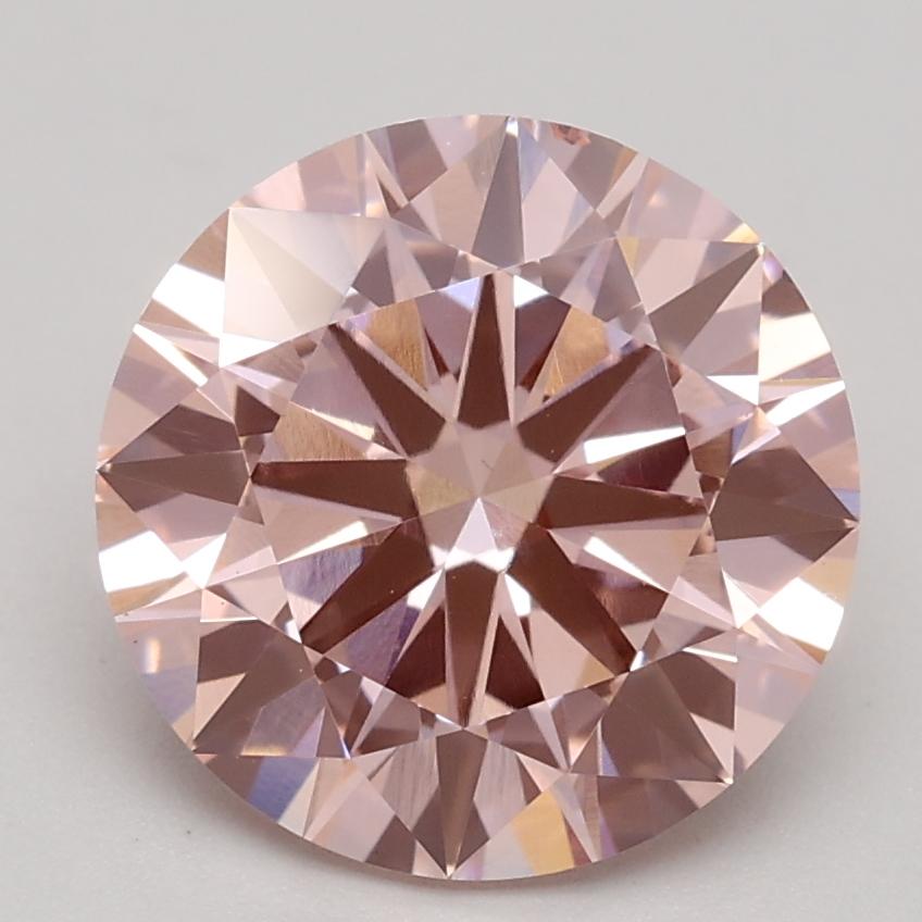 2.20 Ct. Fancy Intense Pink Round Lab Grown Diamond