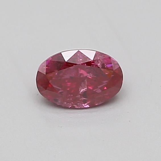 0.39 Ct. Fancy Deep Pink Oval Lab Grown Diamond