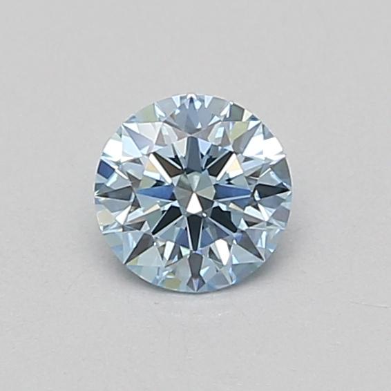 0.52 Ct. Fancy Intense Blue Round Lab Grown Diamond