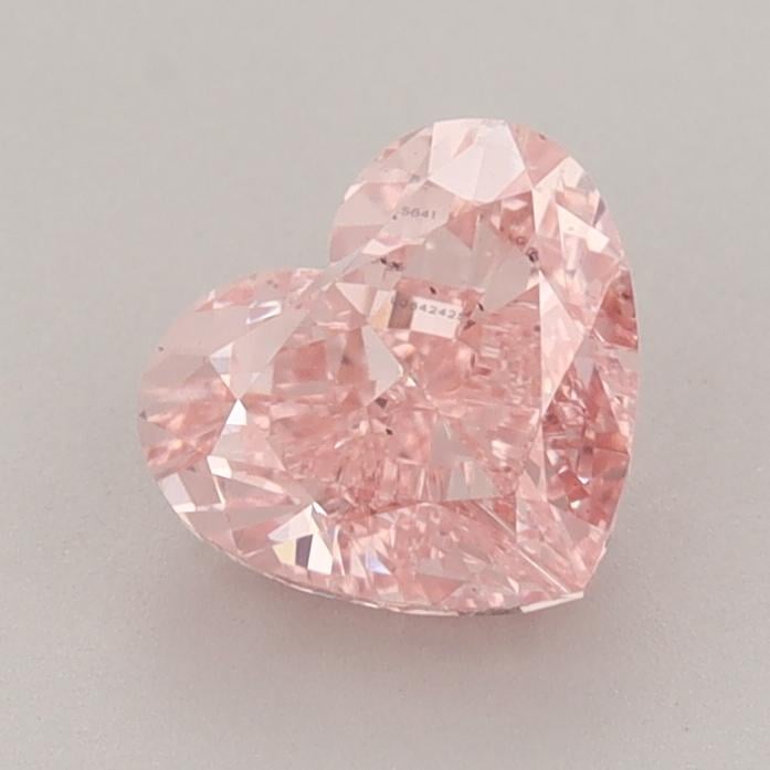 1.39 Ct. Fancy Vivid  Pink Heart Lab Grown Diamond