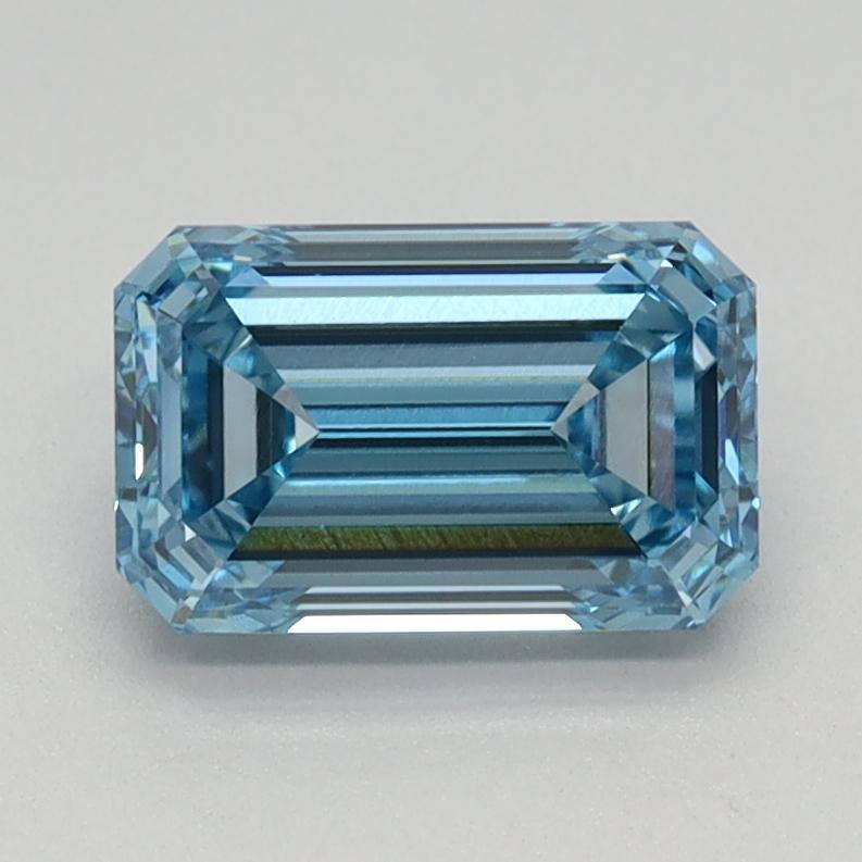 1.10 Ct. Fancy Intense Blue Emerald Lab Grown Diamond