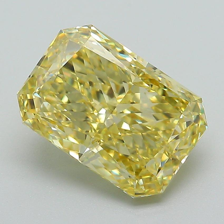 3.75 Ct. Fancy Vivid Yellow Radiant Lab Grown Diamond