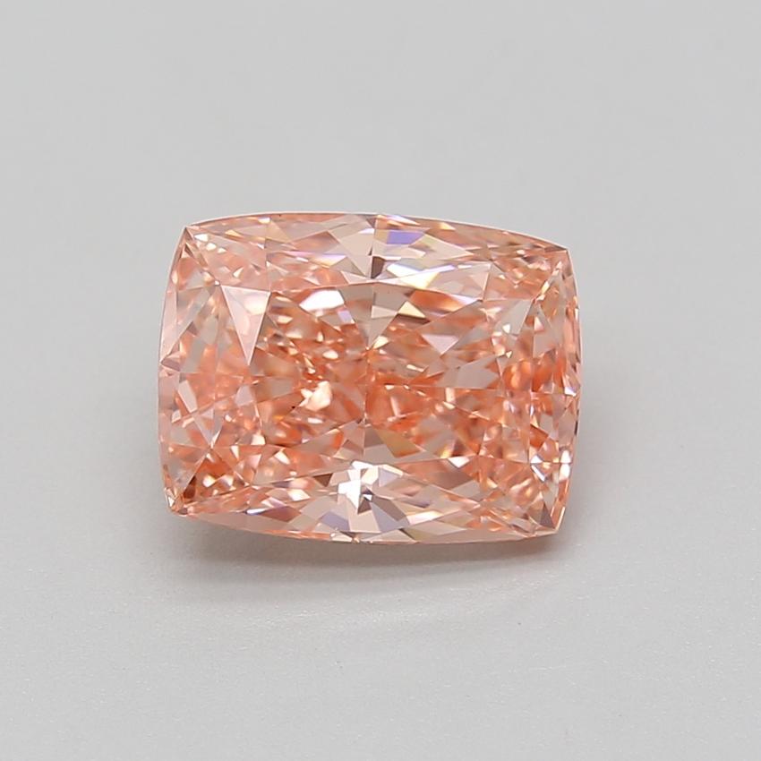 3.10 Ct. Fancy Vivid Pink Cushion Lab Grown Diamond
