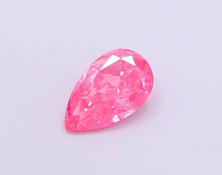 0.86 Ct. Fancy Vivid Pink Pear Lab Grown Diamond