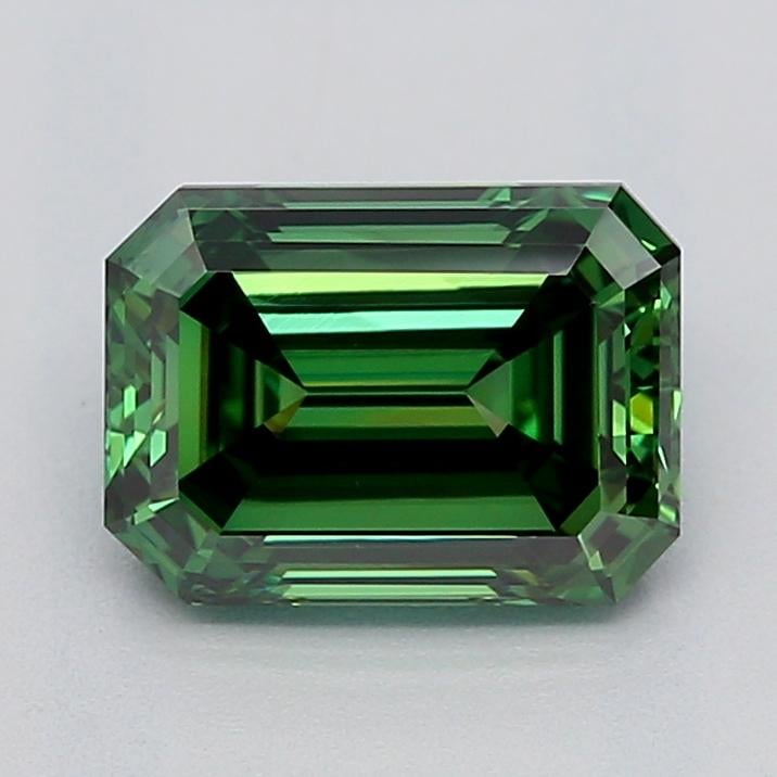 1.04 Ct. Fancy Vivid  Green Emerald Lab Grown Diamond