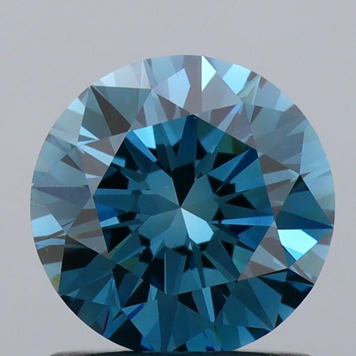 1.02 Ct. Fancy Vivid  Blue Round Lab Grown Diamond