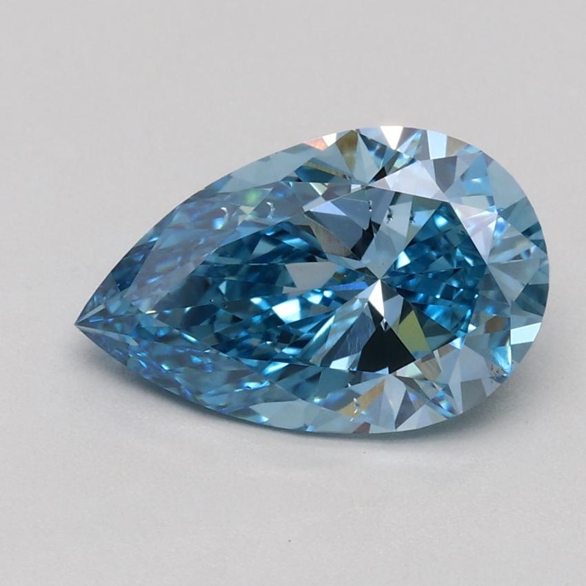 1.50 Ct. Fancy Vivid Blue Pear Lab Grown Diamond