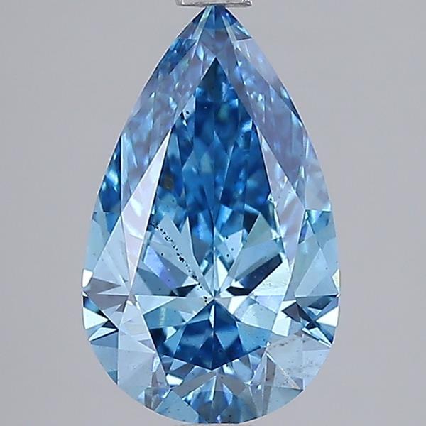 2.00 Ct. Fancy Vivid Blue Pear Lab Grown Diamond