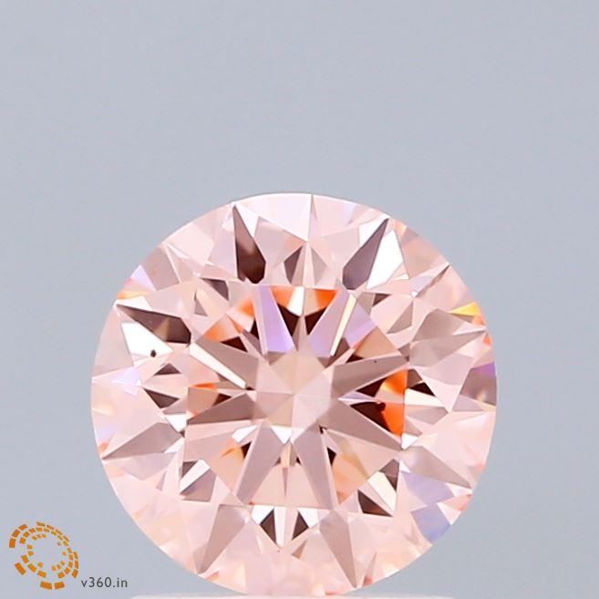 1.52 Ct. Fancy Pink Round Lab Grown Diamond