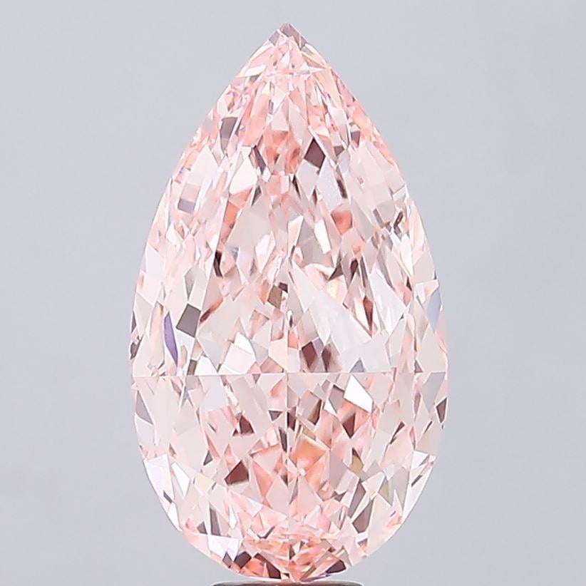 16.19 Ct. Fancy Vivid Pink Pear Lab Grown Diamond
