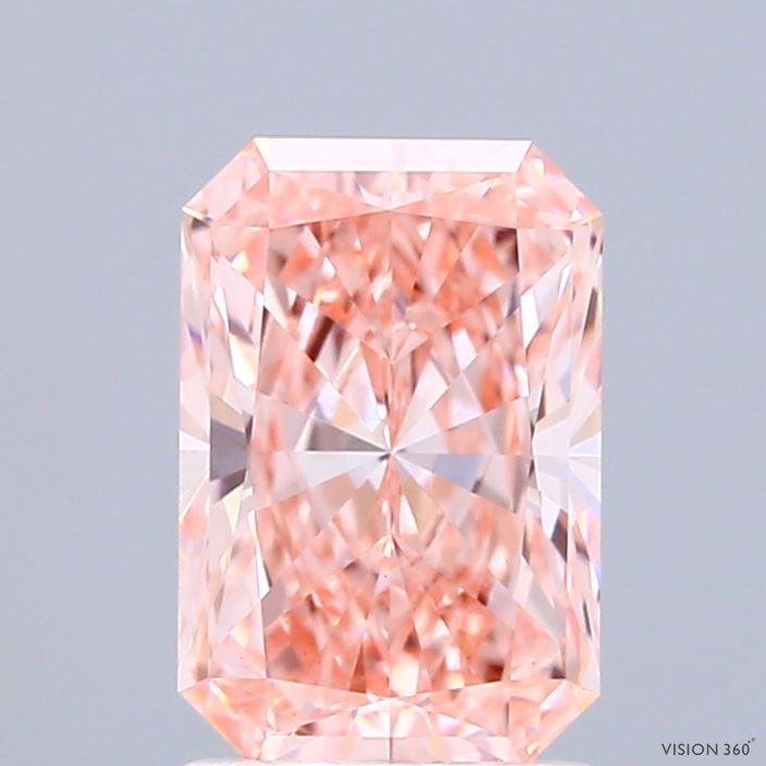1.89 Ct. Fancy Vivid Pink Radiant Lab Grown Diamond