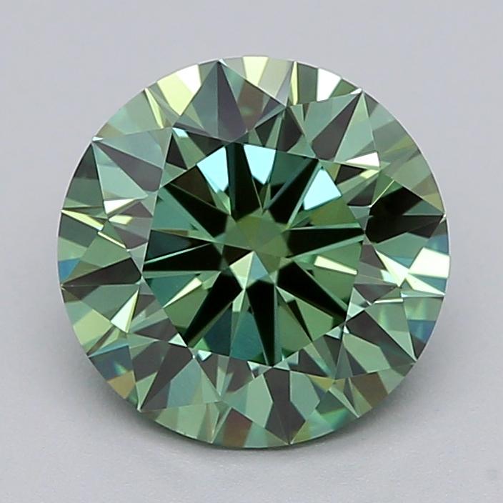 1.52 Ct. Fancy Green Round Lab Grown Diamond