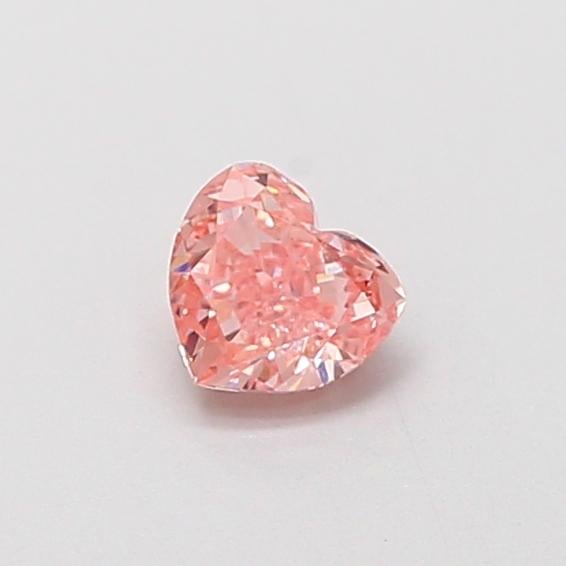 0.29 Ct. Fancy Intense Pink Heart Lab Grown Diamond