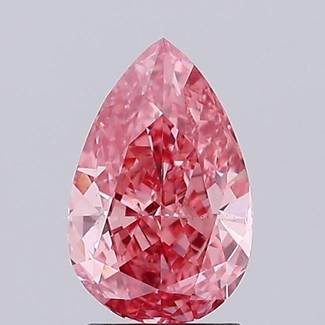 2.04 Ct. Fancy Vivid Pink Pear Lab Grown Diamond