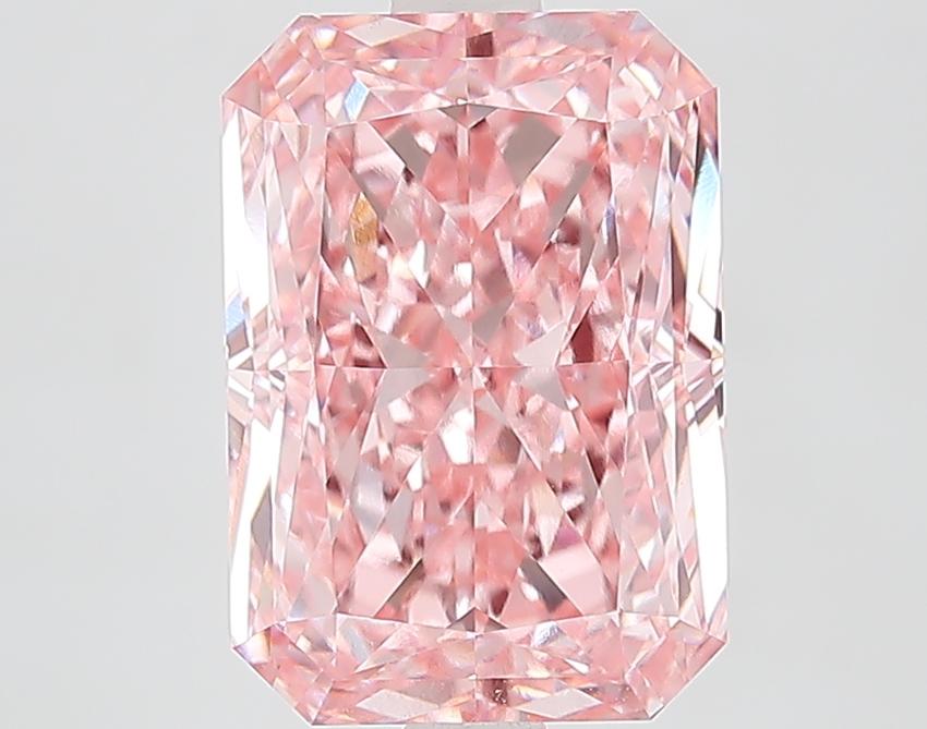 4.05 Ct. Fancy Pink Radiant Lab Grown Diamond