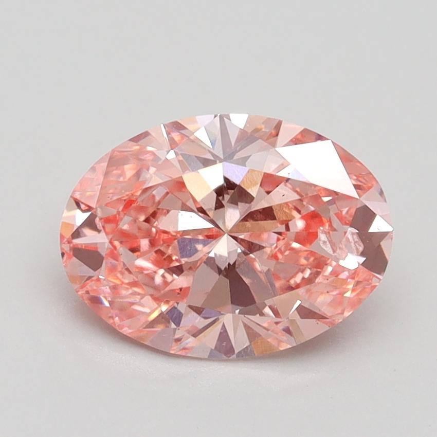 1.52 Ct. Fancy Vivid Pink Oval Lab Grown Diamond