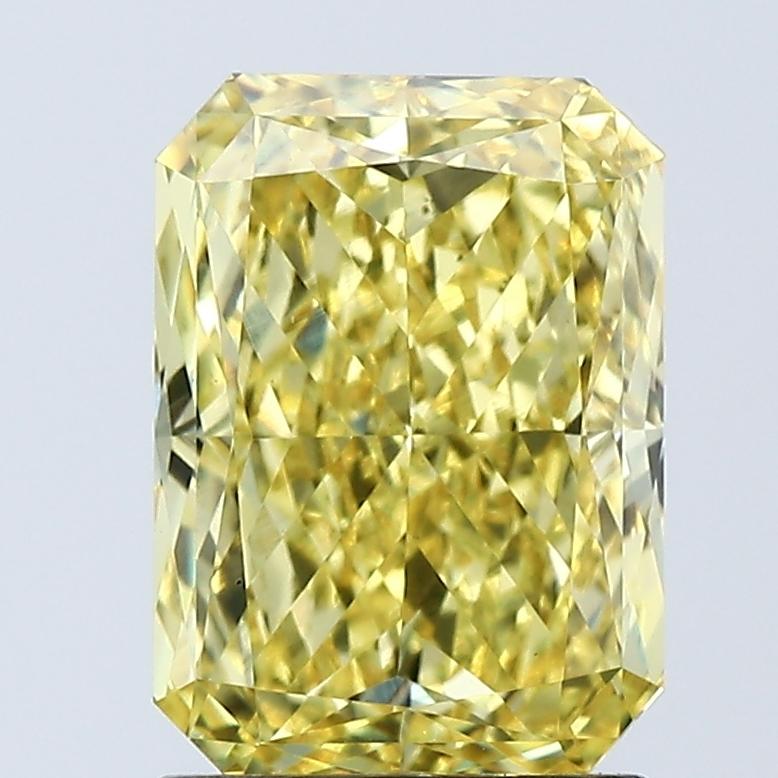 2.03 Ct. Fancy Vivid Yellow Radiant Lab Grown Diamond