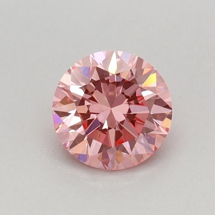 0.38 Ct. Fancy Vivid Pink Round Lab Grown Diamond
