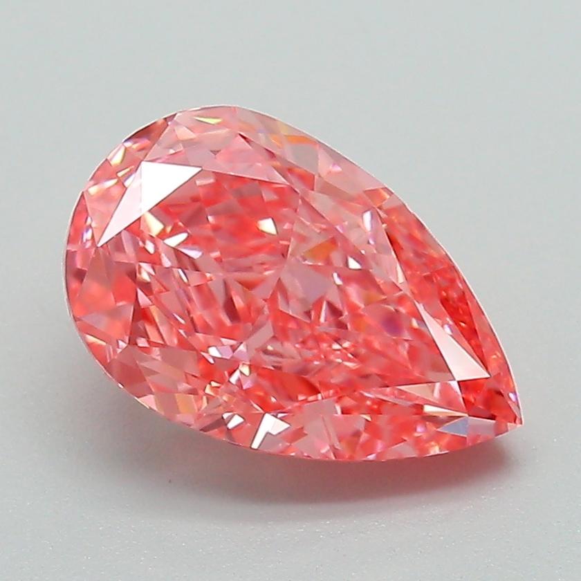 2.09 Ct. Fancy Vivid Pink Pear Lab Grown Diamond