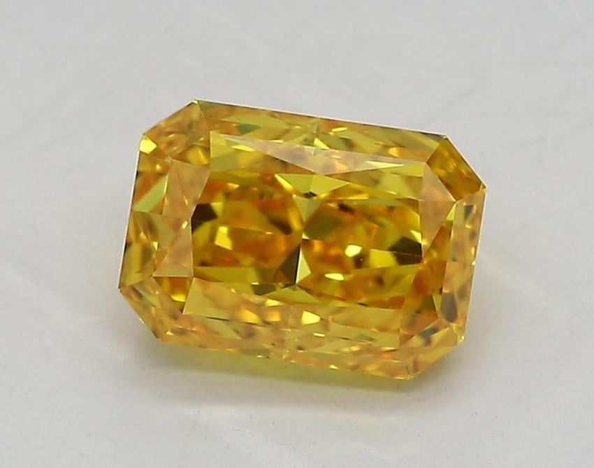 1.38 Ct. Fancy Vivid  Yellow Radiant Lab Grown Diamond